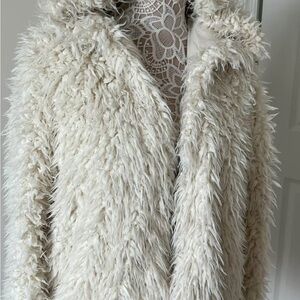 Free People Off-White Teddy Jacket